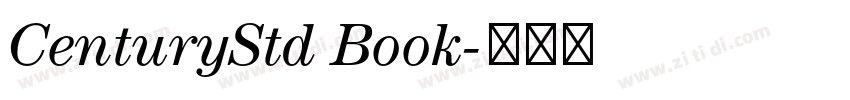 CenturyStd Book字体转换